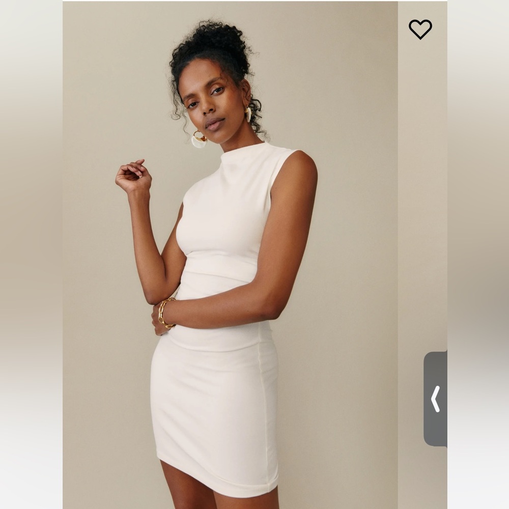 NWT Reformation Alden Dress - Ivory, S
